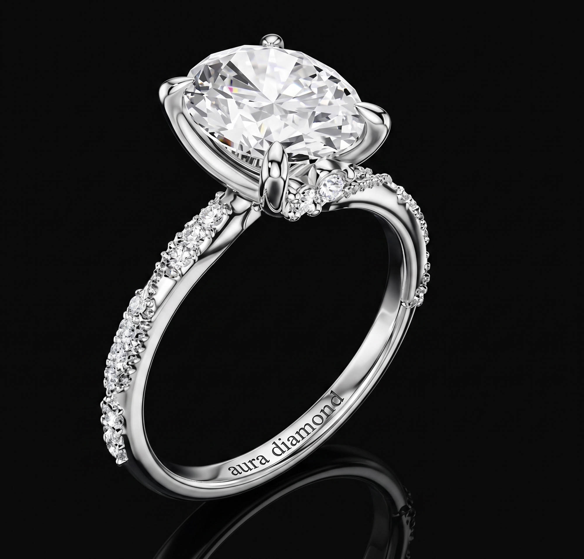 2.75 Karat Lab Grown Oval Laboratuvar Pırlantası Tektaş Yüzük (14 ayar 2.8Gr )